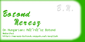 botond meresz business card